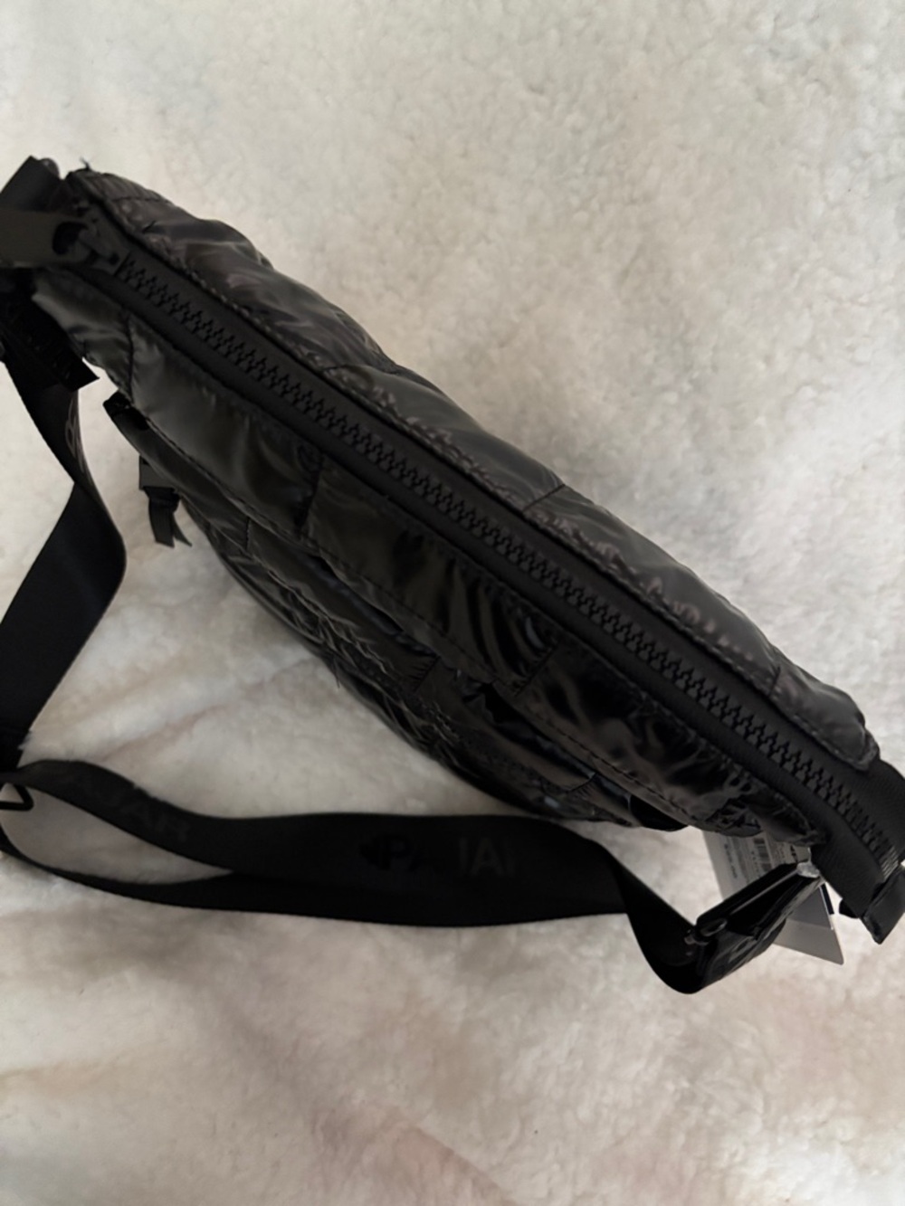 Pajar 1963 Black Quilted Crossbody Bag - Women's Shoulder Bag - Picture 6 of 8